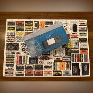 Eurographics 550 Piece Jigsaw Puzzle Cassette Tapes Complete with Tin
